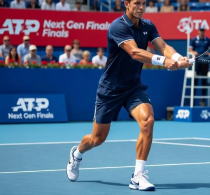 Jeunes joueurs et joueuses de tennis en action sur le court